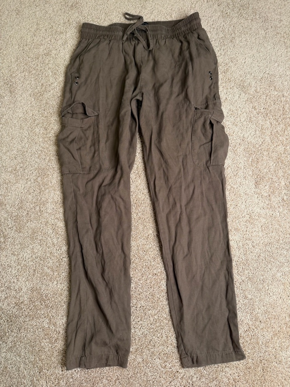 Walter Baker Cargo Pants‎ Lyocell Drawstring Utility Jogger Size Medium